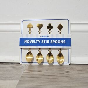 Target Bullseye Valentine's Day 2026 Gold Novelty Stir Spoons Set - Suites